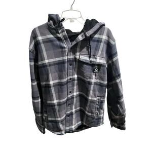 Wolverine Bucksaw II DuraLock Hooded Flannel Shirt Jacket Men’s L New With Tags